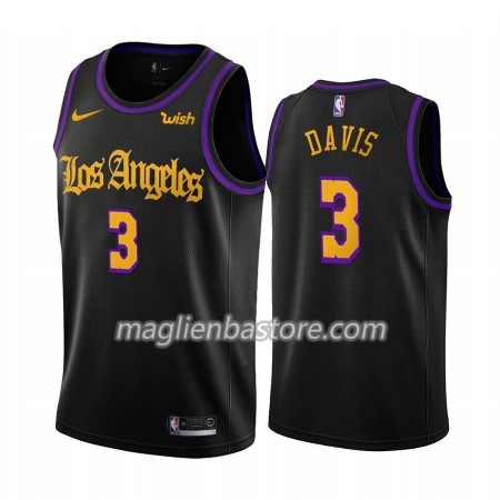 Maglia NBA Los Angeles Lakers Anthony Davis 3 Nike 2019-20 City Creative Swingman - Uomo
